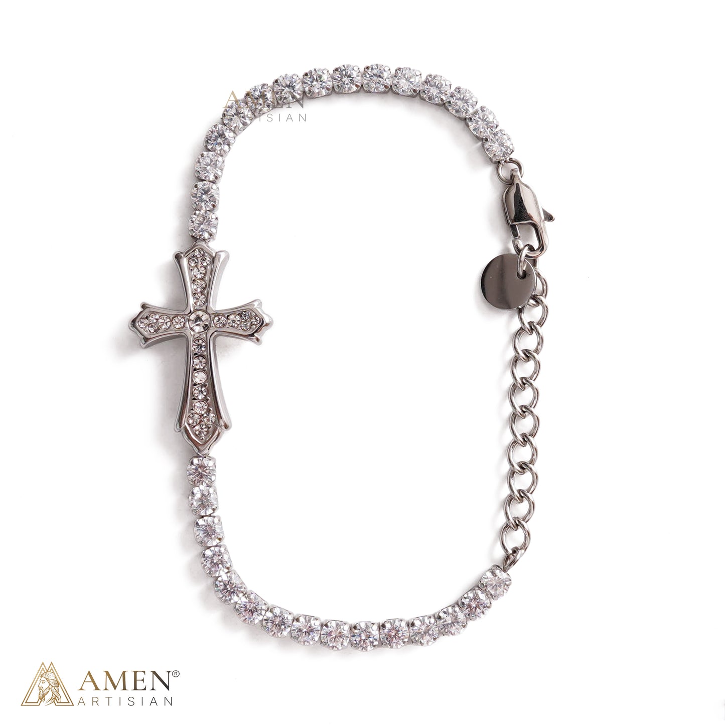 【DEAL TODAY】Faith Reminder Cross Bracelet with Adjustable Chain