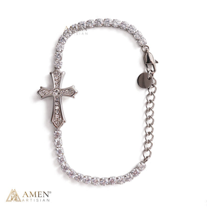 【DEAL TODAY】Faith Reminder Cross Bracelet with Adjustable Chain