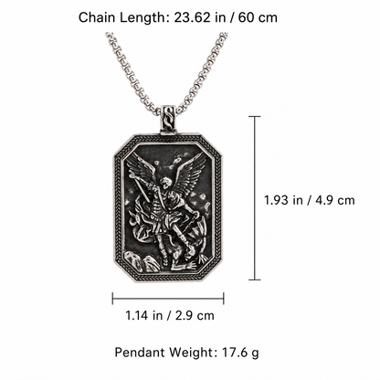 【DEAL TODAY】St. Michael the Archangel Guardian Medal Necklace - Amen Artisan