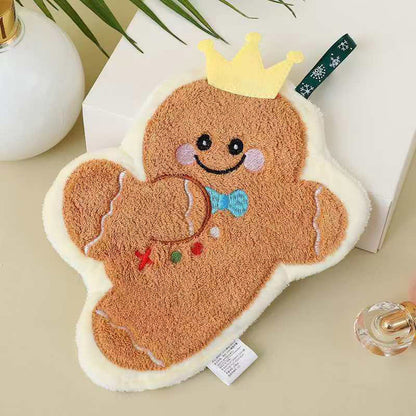 Gingerbread Christmas Hanging Hand Towel