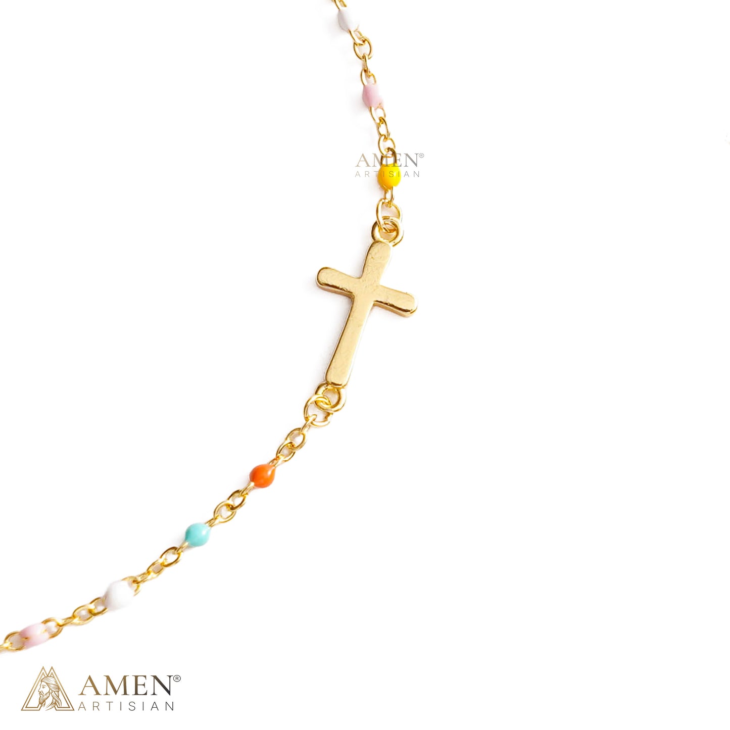 Colors of Faith Cross Bracelet