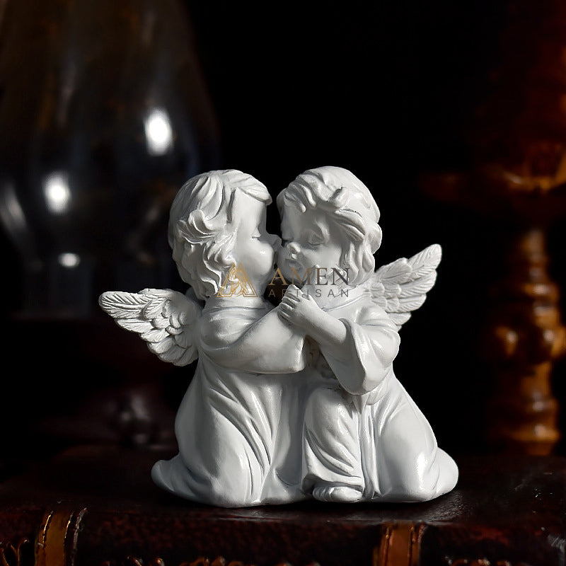 Little Angel Statue Figurine Amen Artisan