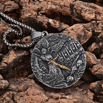 Carry a Powerful Reminder of Faith & Protection — St. Michael Sword Necklace