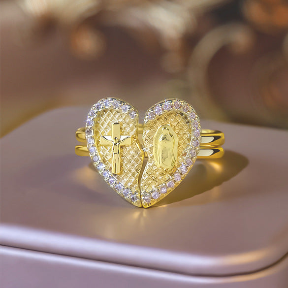 Sacred Heart Unity Rings Amen Artisan