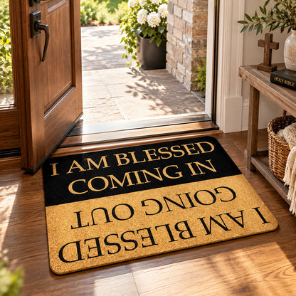 Blessed Coming In & Going Out – Two-Way Christian Doormat