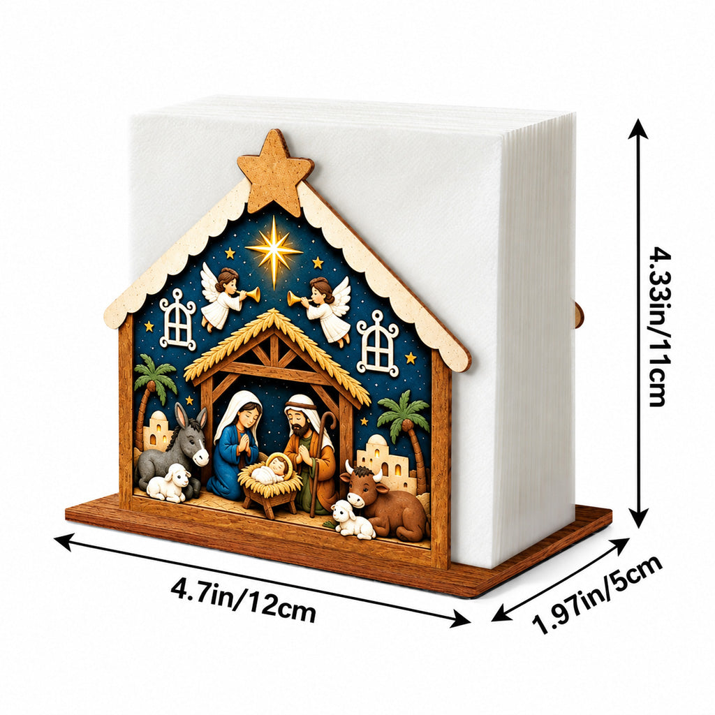 Christmas Nativity Napkin Holder