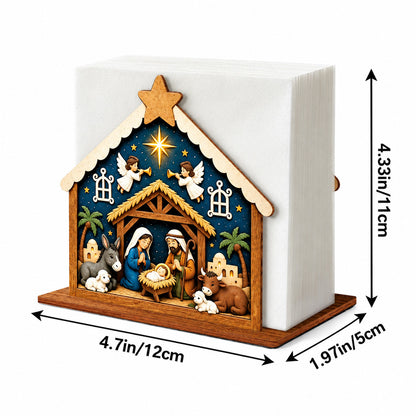 Christmas Nativity Napkin Holder