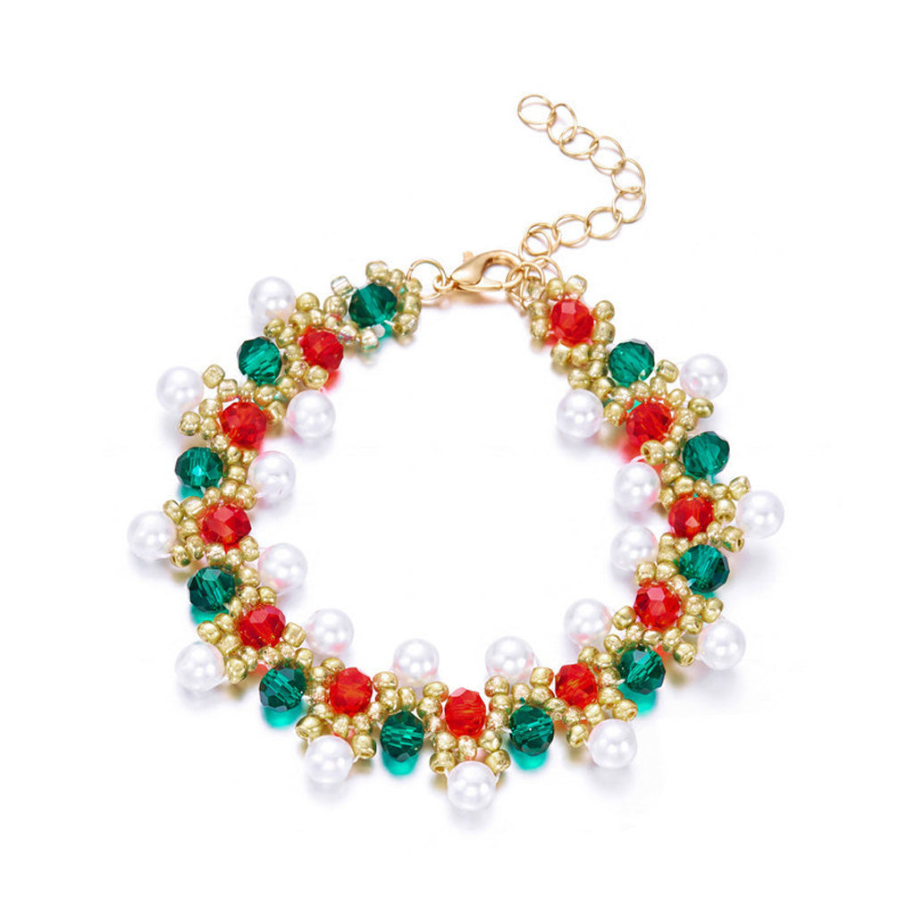 Christmas Beaded Bracelet