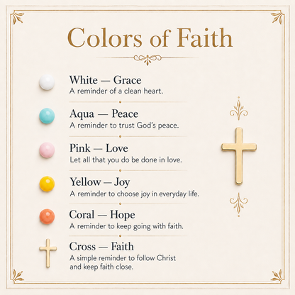 Colors of Faith Cross Bracelet