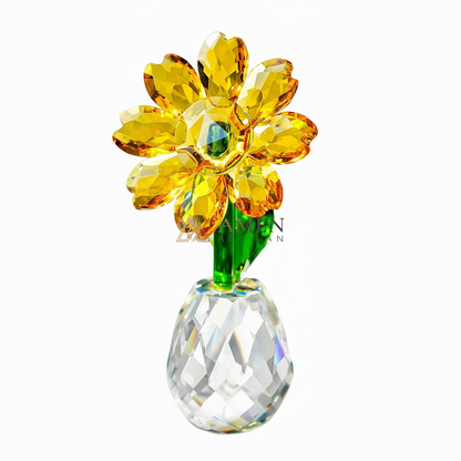 Crystal Sunflower Figurine Amen Artisan