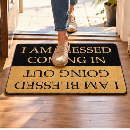 Blessed Coming In & Going Out – Two-Way Christian Doormat