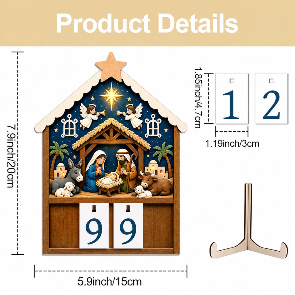 Nativity Christmas Countdown Calendar