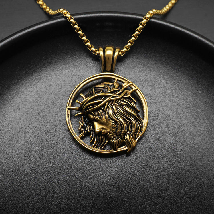 Jesus Crown of Thorns Pendant Necklace