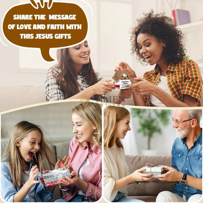 Handmade Positive Jesus Crochet Doll Amen Artisan