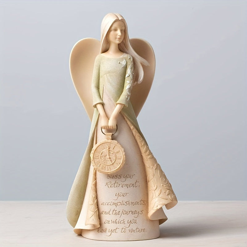 Angel Sculpture Ornament | Soothing Guardian Decor, Heartwarming Home Accent