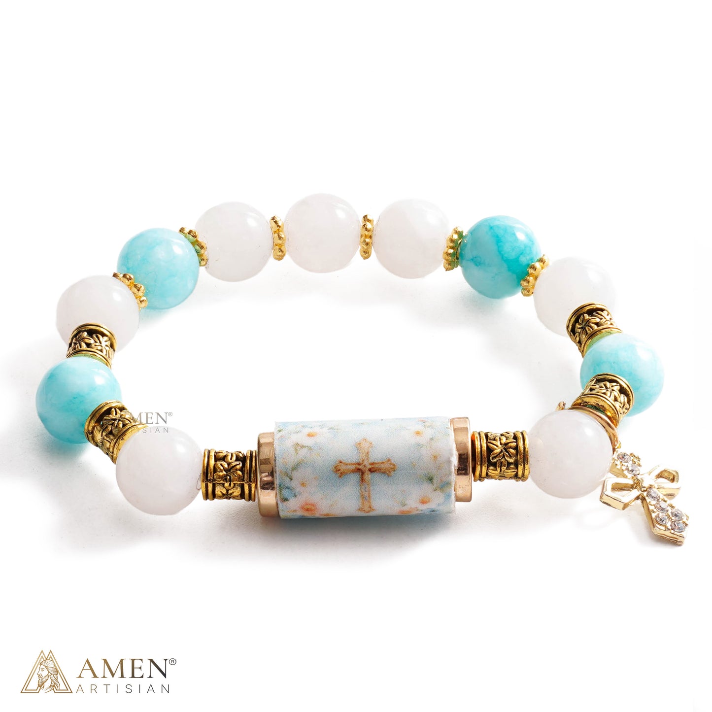 【DEAL TODAY】A Gentle Reminder of Grace — Natural Crystal Our Lady Bracelet
