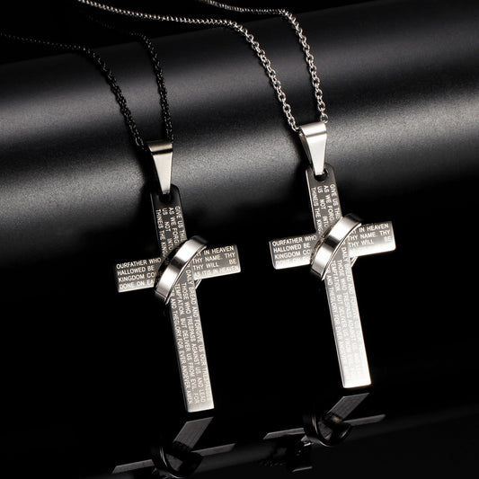 【DEAL TODAY】The Lord’s Prayer Cross Necklace — Wear Prayer and Strength Close