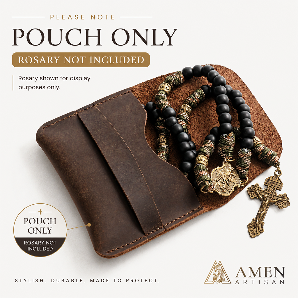 【Deal Today】St. Michael Paracord Rosary with Jesus Crucifix - Protection & Strength
