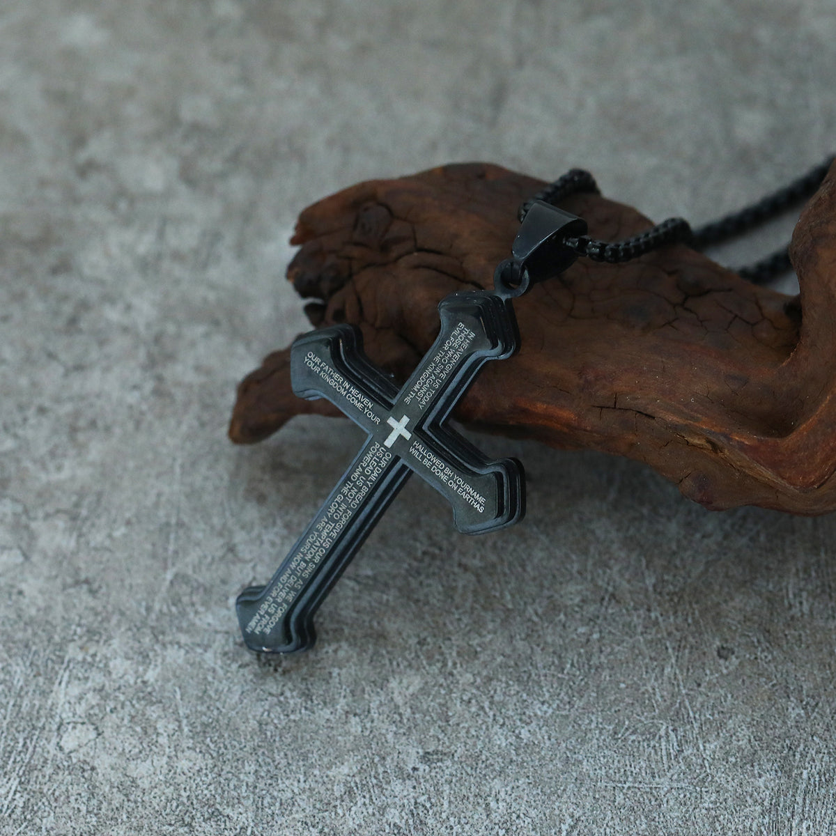 Lord’s Prayer Cross Pendant