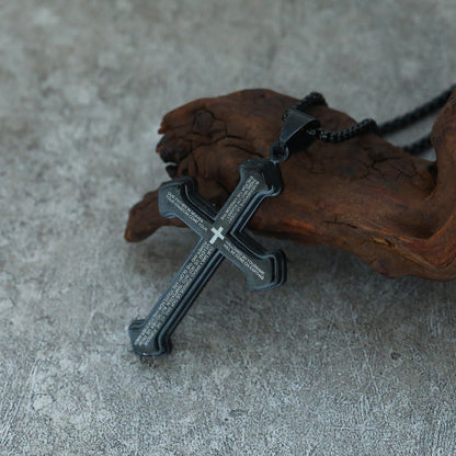 Lord’s Prayer Cross Pendant