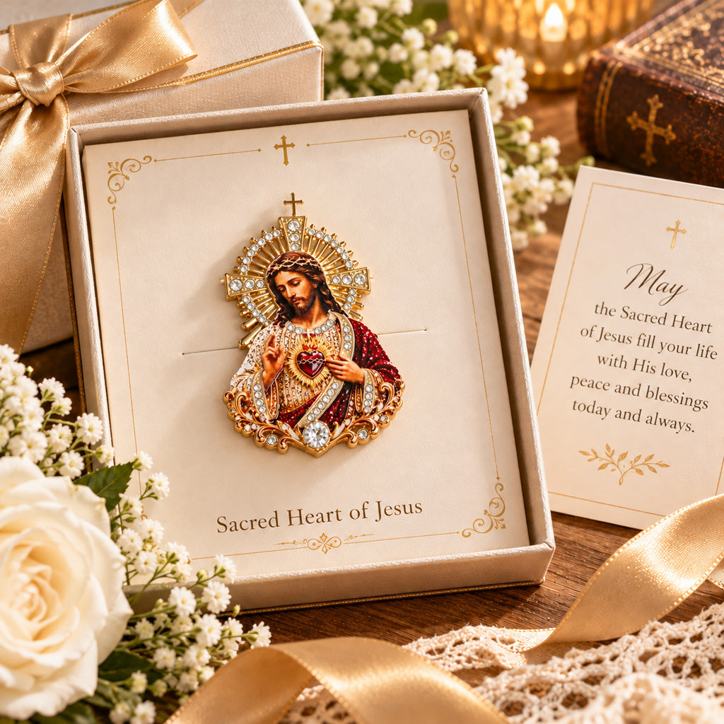 Sacred Heart of Jesus Brooch
