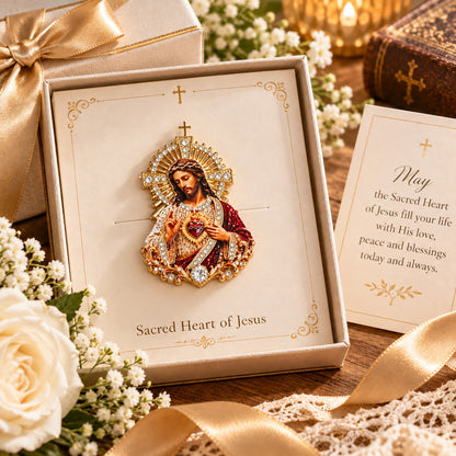 Sacred Heart of Jesus Brooch