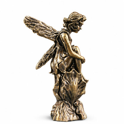 Handcrafted Solid Brass Guardian Angel Figurine - Protection, Peace & Blessing |  Amen Artisan