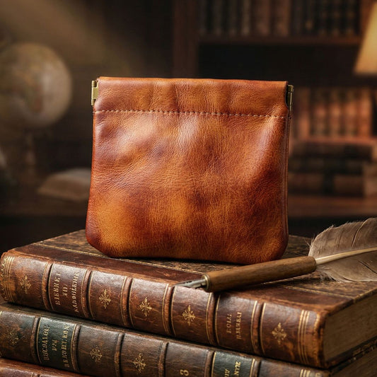 Genuine Leather Rosary Storage Pouch - Keep Your Rosary Close, Clean, and Protected