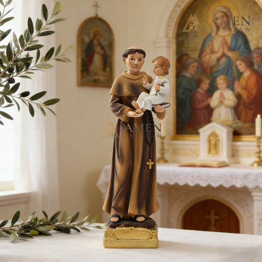 Saint Joseph and Child Statue Amen Artisan