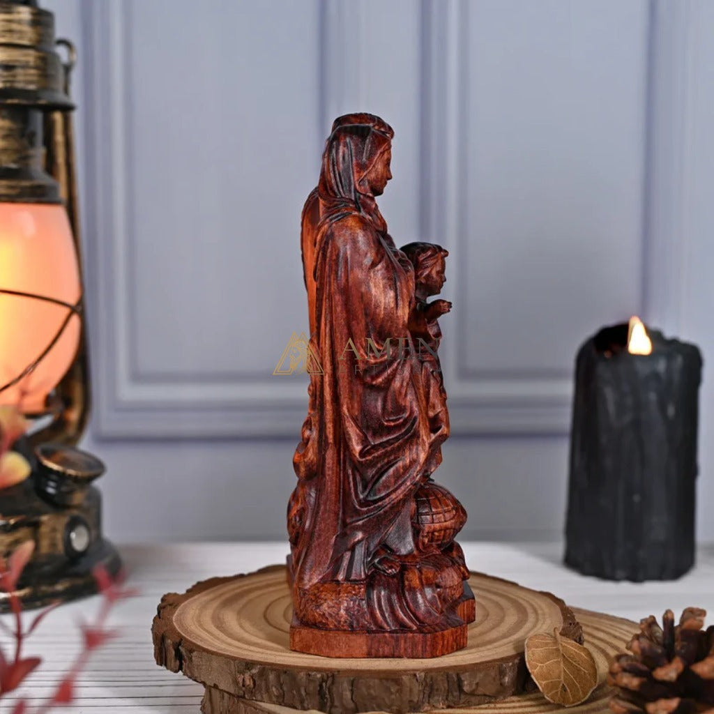 Holy Family Wood Carving