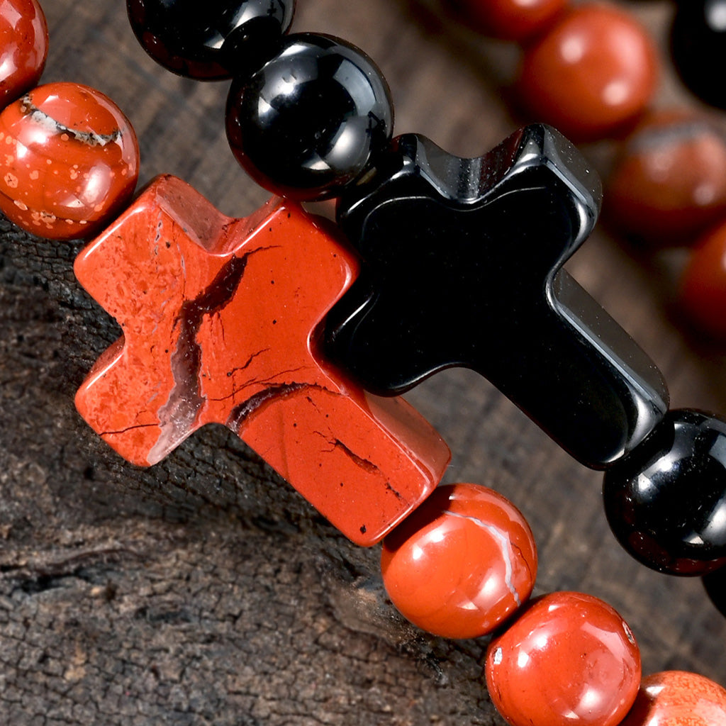 Halloween Gothic Cross Bracelet