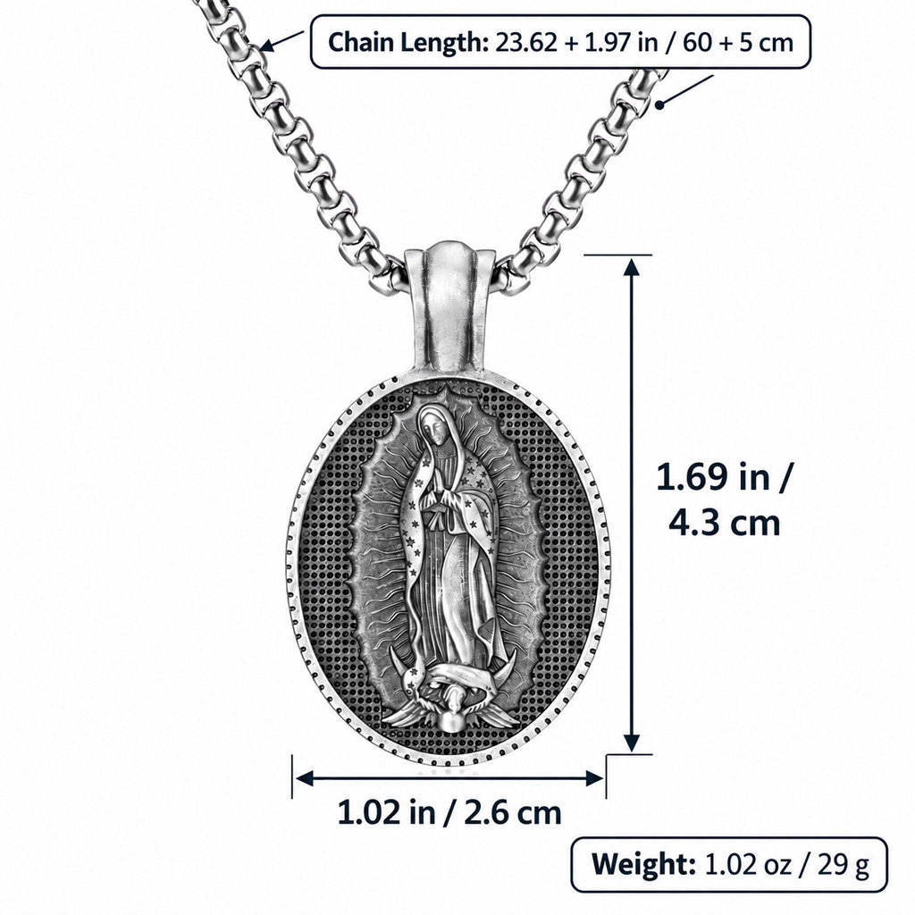 Our Lady of Guadalupe Medal Necklace