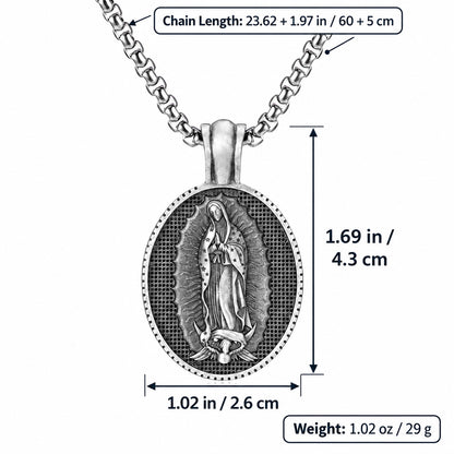 Our Lady of Guadalupe Medal Necklace