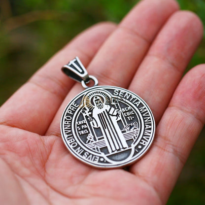 Saint Benedict Pendant Necklace Amen Artisan
