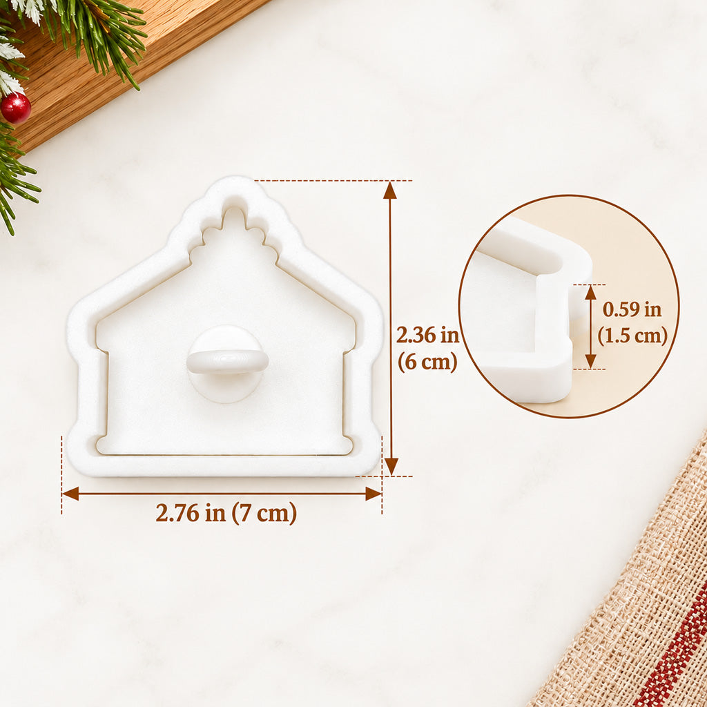 Nativity Heart Cookie Cutter & Embosser Set