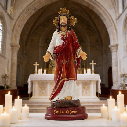 Sacred Heart of Jesus Statue Amen Artisan