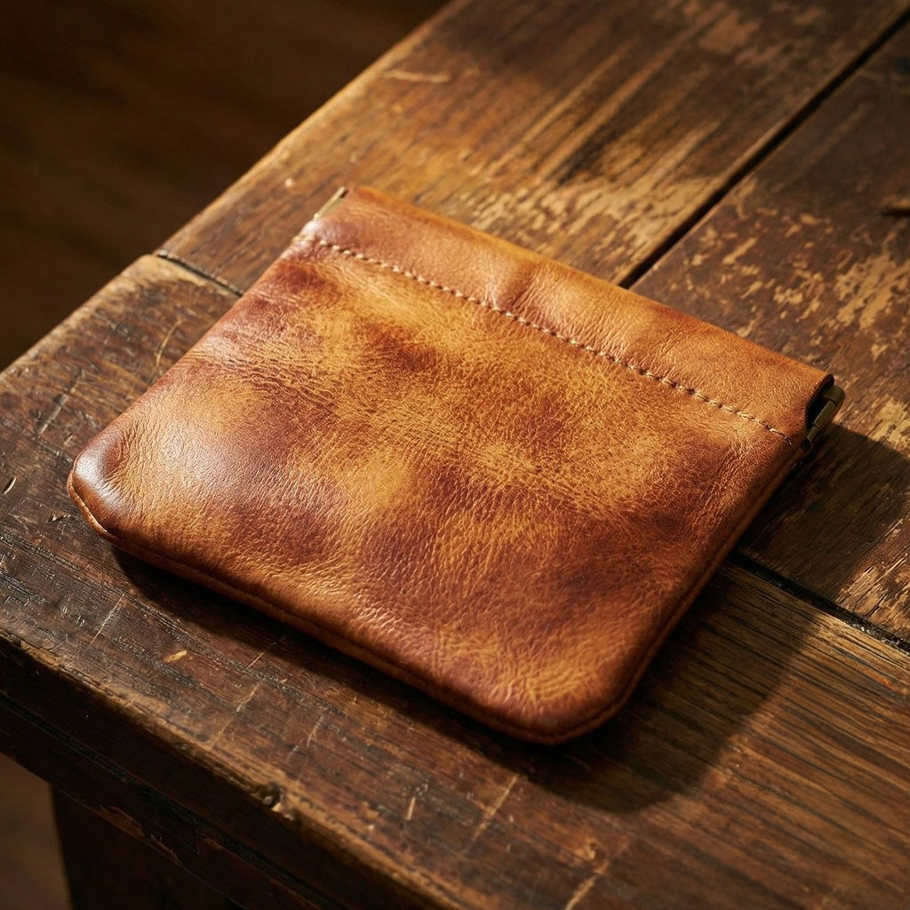 Genuine Leather Rosary Storage Pouch - Keep Your Rosary Close, Clean, and Protected