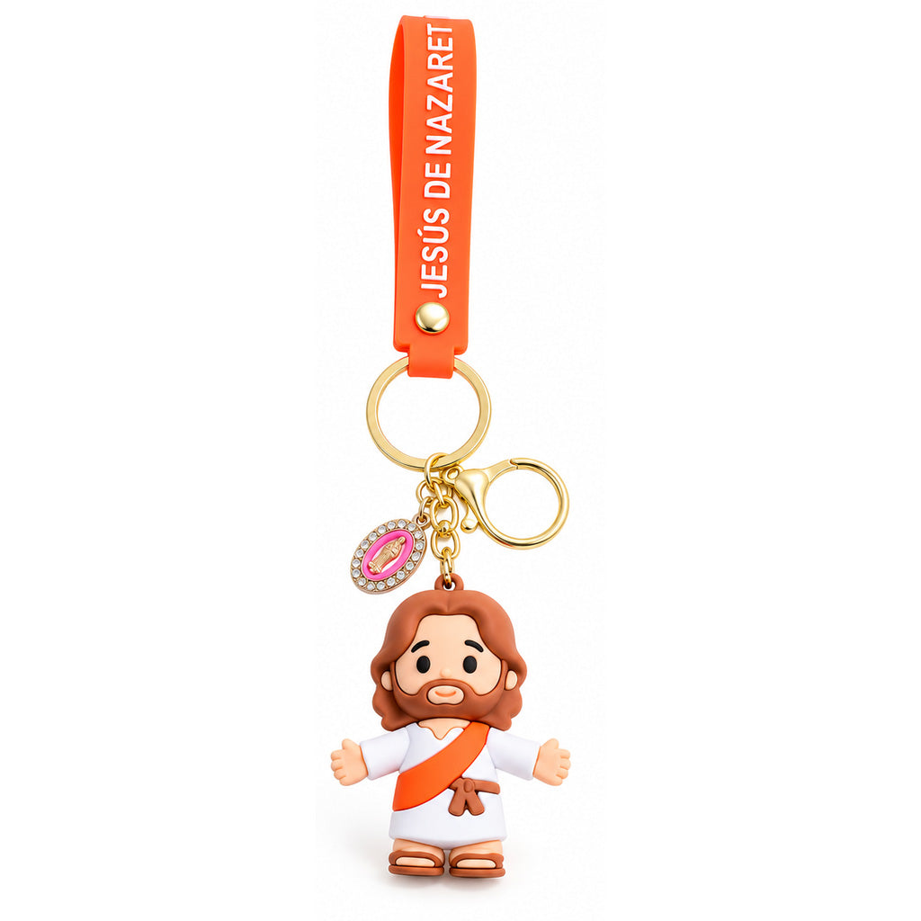 Jesus & Virgin Mary Keychain Charms | Amen Artisian