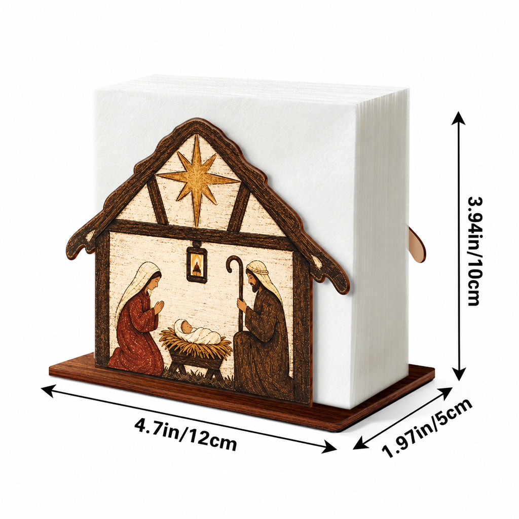Christmas Nativity Napkin Holder