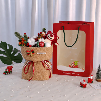 Christmas Teddy Bear Gift Bouquet