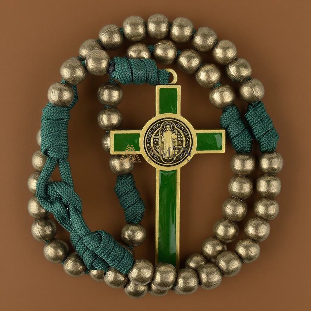 Rosario con crucifijo de paracord Amén Artesano
