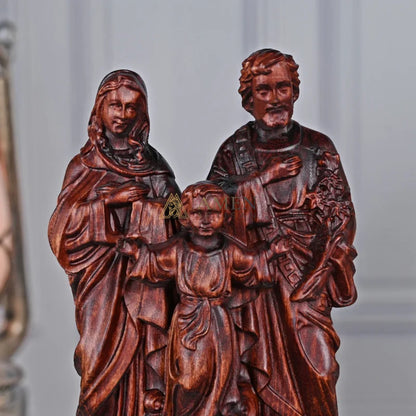 Holy Family Wood Carving