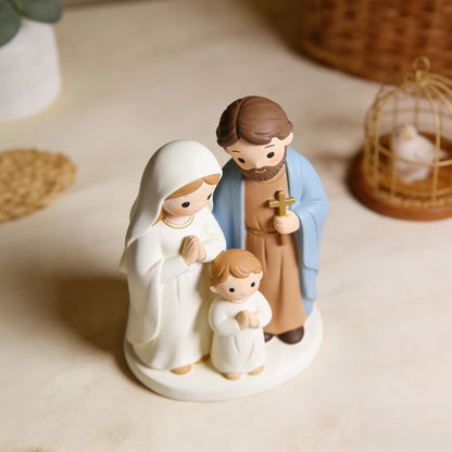 Little Holy Family Prayer Figurine — A Reminder to Pray for Those You Love | Amen Artisian