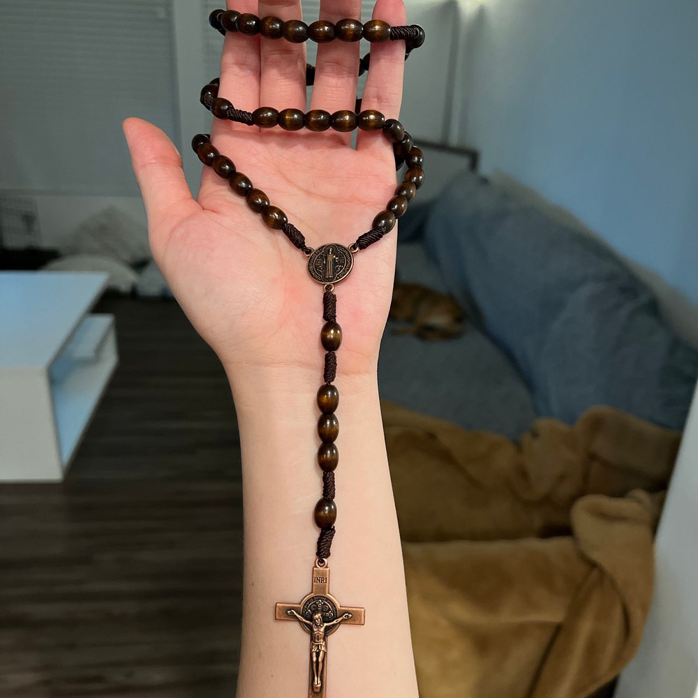 Rosary with St Benedict Protection Medal