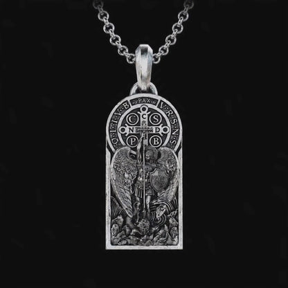 【LIMITED-TIME 50% OFF】St. Michael & St. Benedict Medal Necklace